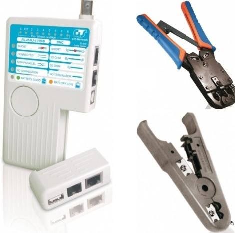 Kit Alicate Grimpar + Alicate Decapador + Testador De Cabos